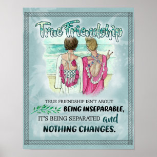Cute Best Friend Gift, Funny Friendship Day Gifts Poster