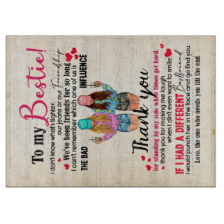 Cute Best Friend Gift, Funny Friendship Day Gifts Snijplank