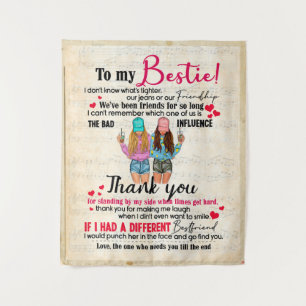 Cute Best Friend Gift, Funny Friendship Day Gifts Wandkleed