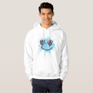 Cute Best Friends Blauwe Verfspatten Hoodie