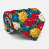 Cute Best Gifts For Men Peonies Stropdas (Opgerold)