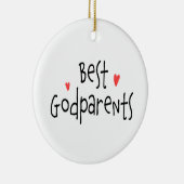 Cute Best Godouders Photo Ceramic Ornament (Rechts)
