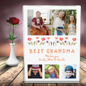 Cute Best Grandma Flowers Floral Family Fotoblokken