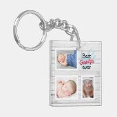 Cute Best Grandpa Ever Photo Collage Sleutelhanger (Voorkant Links)