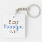 Cute Best Grandpa Ever Photo Sleutelhanger (Achterkant)
