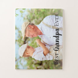 Cute Best Grandpa Poppen Dad Ever Photo Legpuzzel