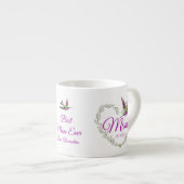 Cute Best Mam Ever Heart Hummingbird Giant Coffee Espresso Kop (Voorkant rechts)