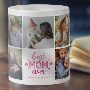 Cute Best Mam Ever Photo Collage Koffiemok
