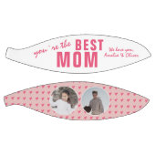 Cute Best mam Roze Heart 2 Foto Collage Basketbal (Panelen)