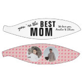 Cute Best mam Roze Heart 2 Foto Collage Basketbal (Panelen)