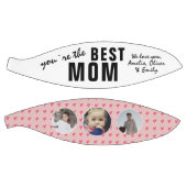 Cute Best mam Roze Heart 3 Foto Collage Basketbal (Panelen)