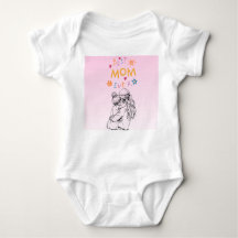 Cute Best Mom Ever Baby Shower Gift Bodysuit