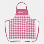 Cute Best Nana Ever Pink Gingham Schort (Voorkant)