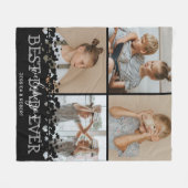 Cute Best Pap Ever Photo Collage Fleece Blanket (Voorkant (Horizontaal))