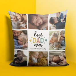 Cute Best Pap Ever Photo Collage Kussen