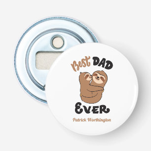 Cute Best Pap Ever Sloth Button Flesopener