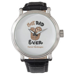 Cute Best Pap Ever Sloth Horloge