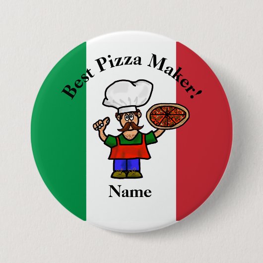 Cute Best Pizza Maker Button (Voorkant)