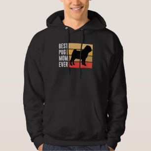 Cute Best Pug Ma Ever Joke Dog Eigenaars Ventilato Hoodie