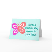Cute Best Teacher Quote Custom Butterfly Blauwgroe