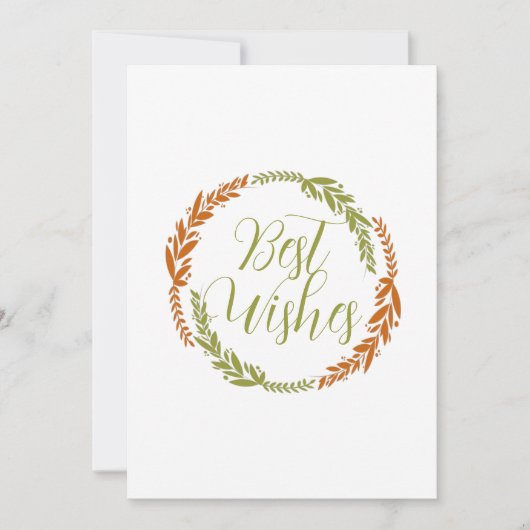 Cute Best Wishes Wreating Briefkaart (Voorkant)