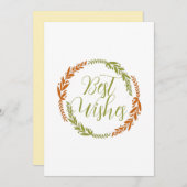 Cute Best Wishes Wreating Briefkaart (Voorkant / Achterkant)