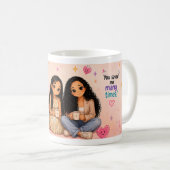 Cute Beste Vriendin Coffee Mok Wrap | Vriendschaps (Voorkant rechts)