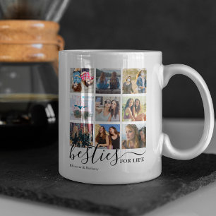 Cute Besties voor het leven Foto Collage Coffee-Mo Koffiemok