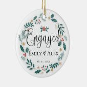 Cute | Betrokken | Eerste Kerstdag Keramisch Ornament (Rechts)