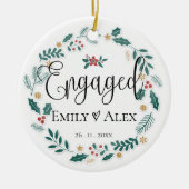 Cute | Betrokken | Eerste Kerstdag Keramisch Ornament (Voorkant)