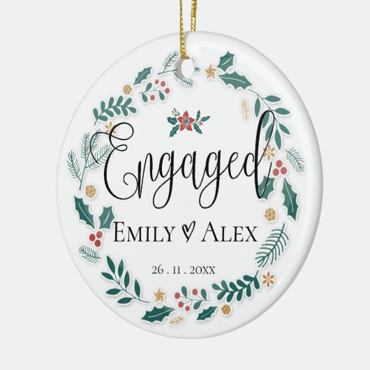 Cute | Betrokken | Eerste Kerstdag Keramisch Ornament (Links)