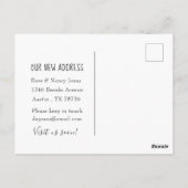 Cute "bewogen met Briefkaart van de bewegende hond (Achterkant)