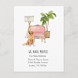 Cute "bewogen met Briefkaart van de bewegende hond