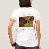 Cute BFF Bestie Llama T-shirt (Achterkant)