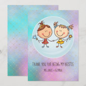 Cute BFF Besties Kawaii Cadeaus voor Meisjes Vrien (Voorkant / Achterkant)