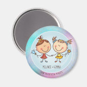 Cute BFF Besties Kawaii Cadeaus voor Meisjes Vrien Magneet (Voorkant / Achterkant)
