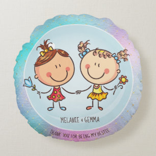 Cute BFF Besties Kawaii Cadeaus voor Meisjes Vrien Rond Kussen