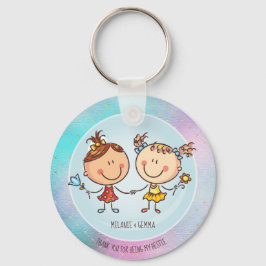 Cute BFF Besties Kawaii Cadeaus voor Meisjes Vrien Sleutelhanger