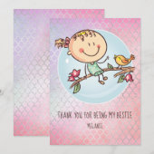 Cute BFF Besties Kawaii Gifts for Girls Friends (Voorkant / Achterkant)