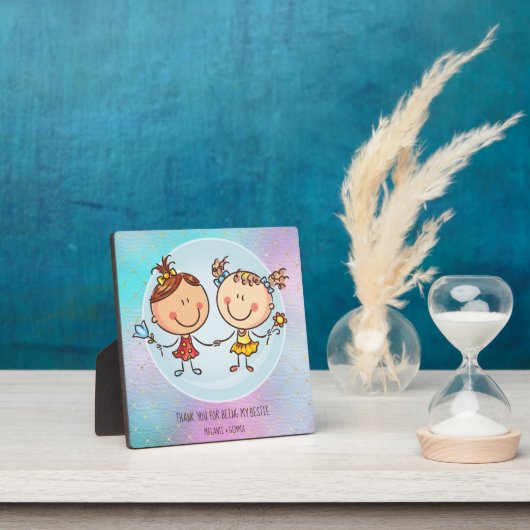 Cute BFF Besties Kawaii Gifts for Girls Friends Fotoplaat (Insitu)