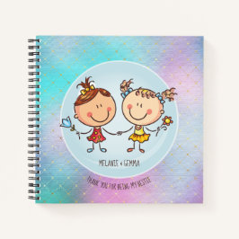Cute BFF Besties Kawaii Gifts for Girls Friends Notitieboek