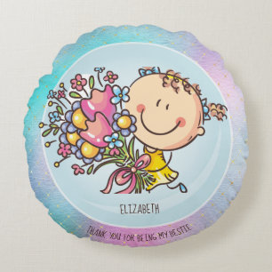 Cute BFF Besties Kawaii Gifts for Girls Friends Rond Kussen