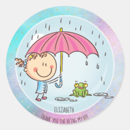 Cute BFF Besties Kawaii Gifts for Girls Friends Ronde Sticker