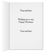 Cute Bichon Frise 'Cheese Tax' Christmas card (Binnen (Rechts))