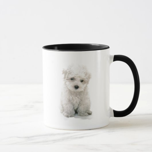 Cute Bichon Frise Coffee Mok (Rechts)