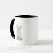 Cute Bichon Frise Coffee Mok (Voorkant links)