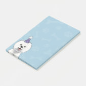 Cute Bichon Frise die een Pet van een partij leidt Post-it® Notes (Schuin)