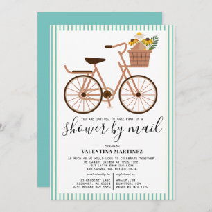 Cute Bicycle Baby shower per post Kaart