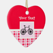 Cute Bicycle Keramisch Ornament (Rechts)