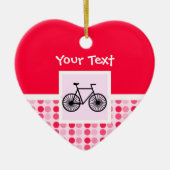 Cute Bicycle Keramisch Ornament (Voorkant)